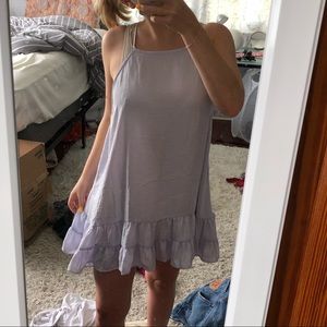 Free people silk lavender dress